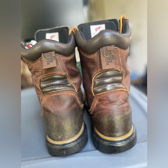 Red Wing Boots Mens Dynaforce Brown Leather Boots Safety Toe 4200 Size 11.5 B - Picture 11 of 11